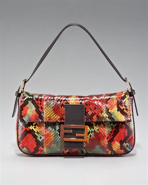 womens fendi crossbody bag|fendi python baguette.